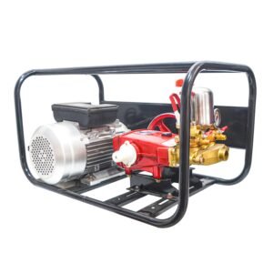 Bili HTP sprayer pump coupled with a JX80 engine on a chassis PSB 16/C/JX80/416 Liters Per Minute (LPM).